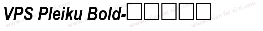 VPS Pleiku Bold字体转换